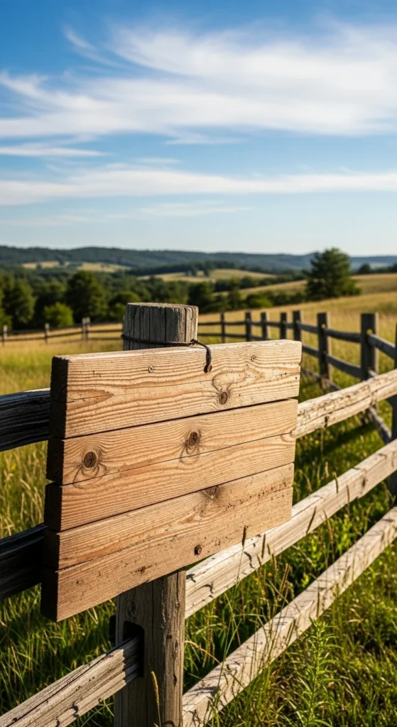 Farmhouse Outdoor Fence Sign