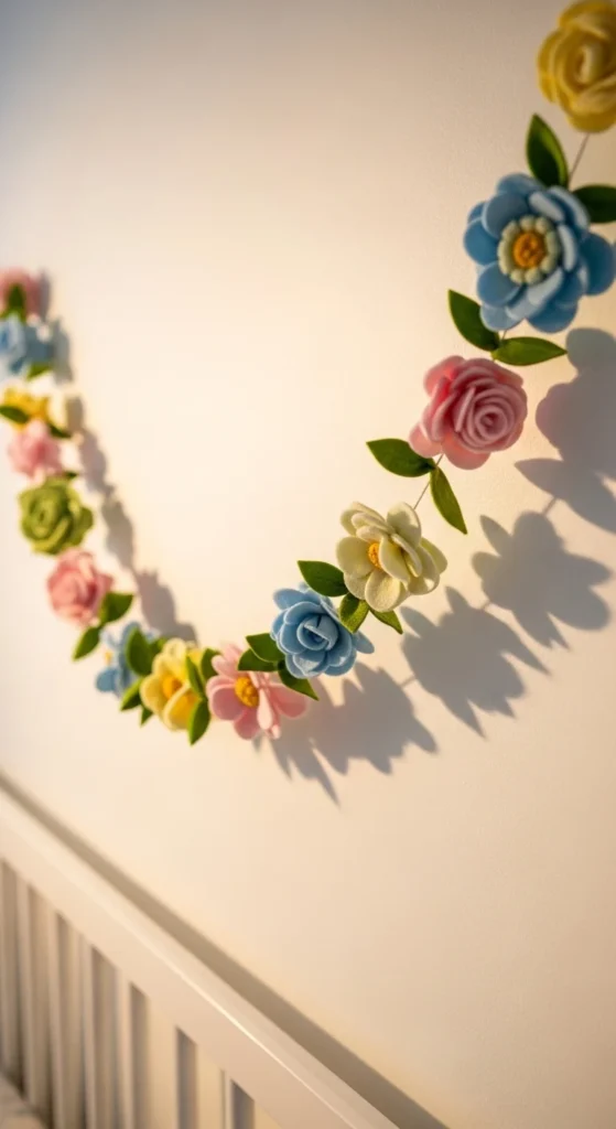 Felt Flower Garland