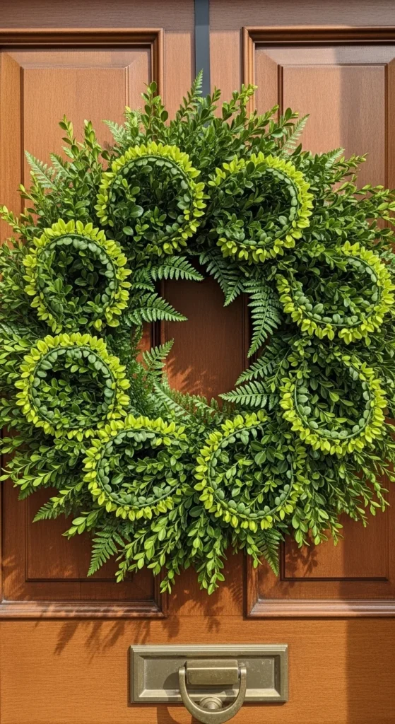 Fern and Boxwood Circle