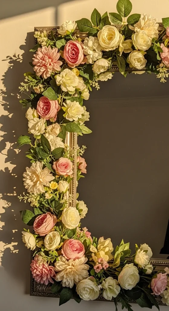 Floral Mirror Frame