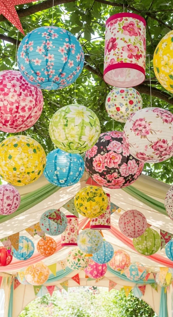 Floral Paper Lanterns