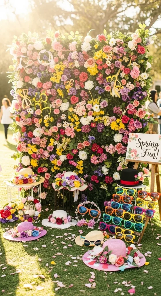 Floral-Themed Photo Booth