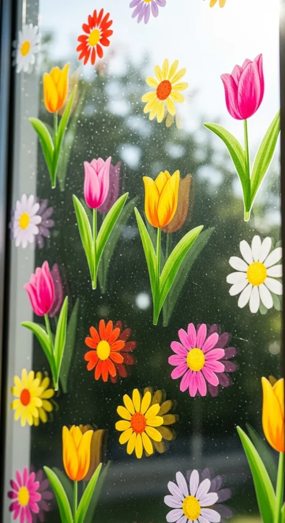Floral Window Clings