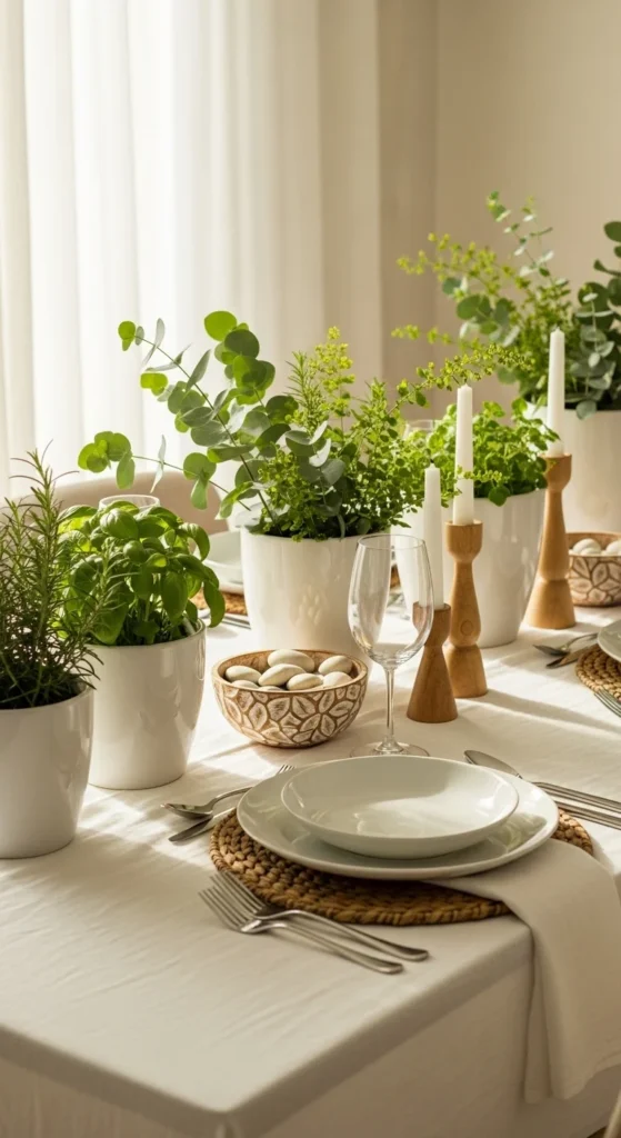 Fresh Green and White