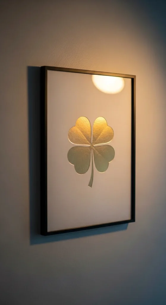 Gold Foil Clover Accents