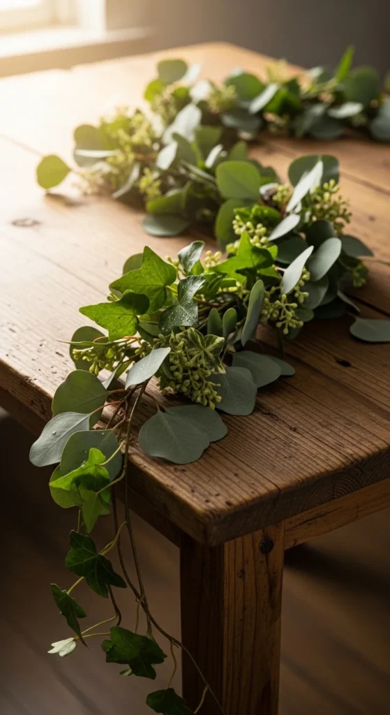 Greenery and Leaf Garland
