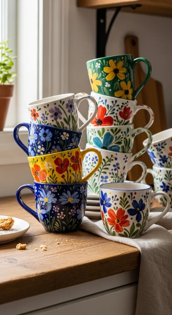 Hand-Painted Mugs