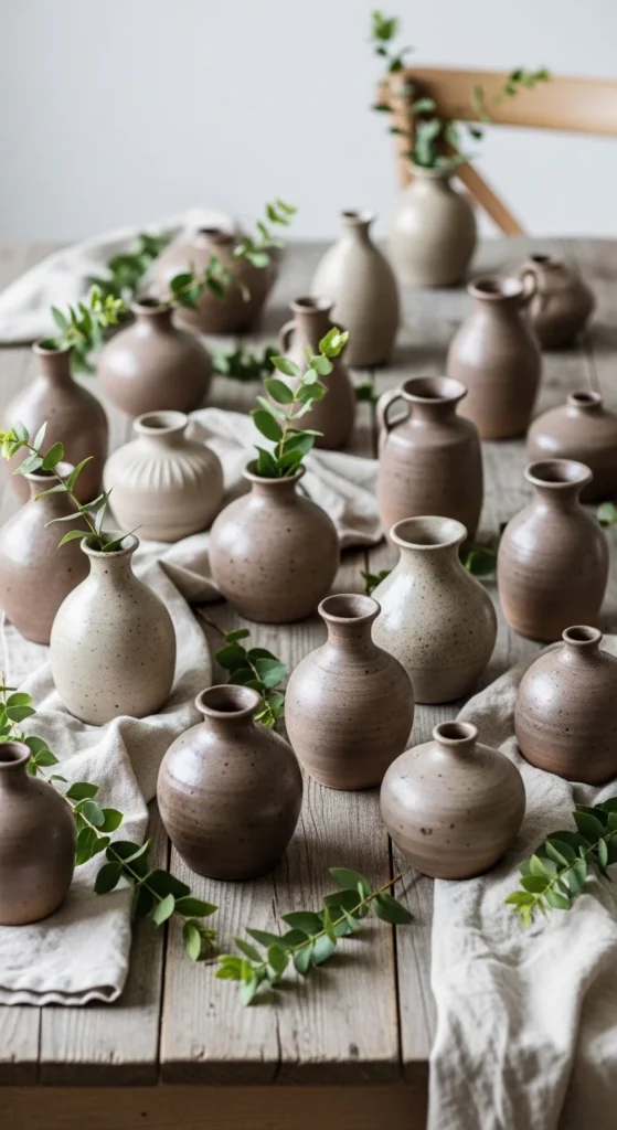 Handcrafted Clay Vases