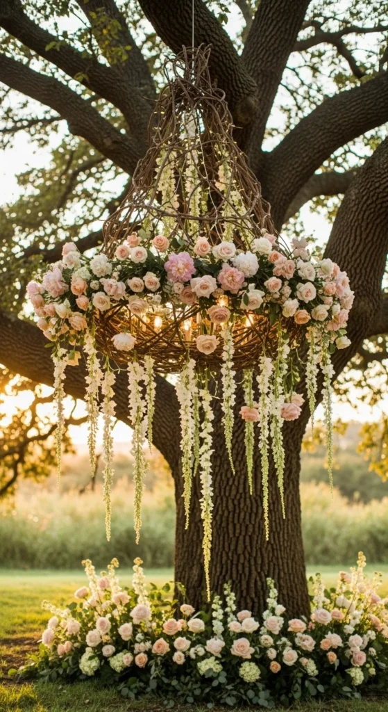 Hanging Floral Chandelier