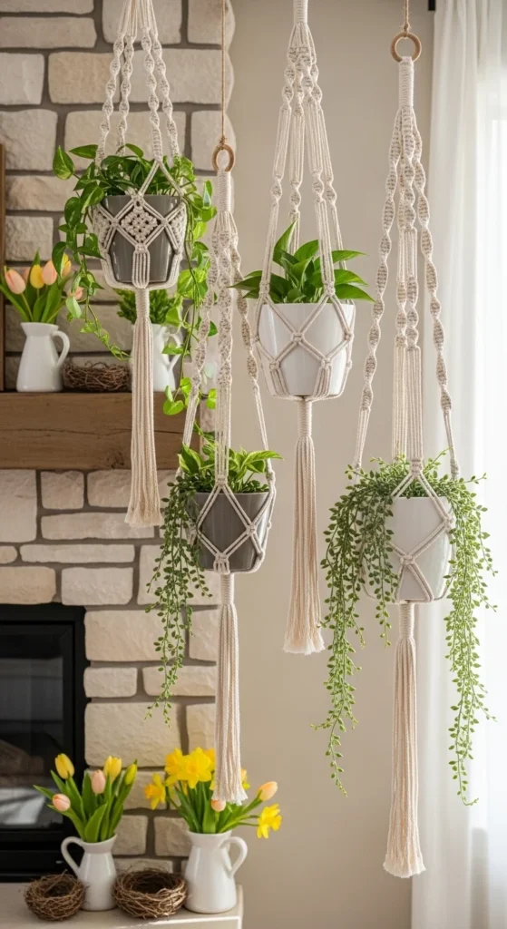 Hanging Macrame Planters