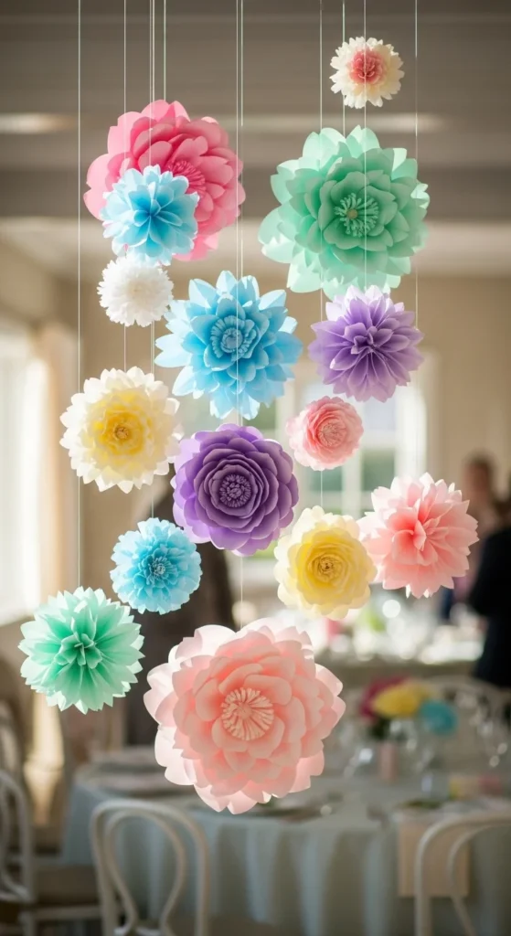 Hanging Paper Flowers