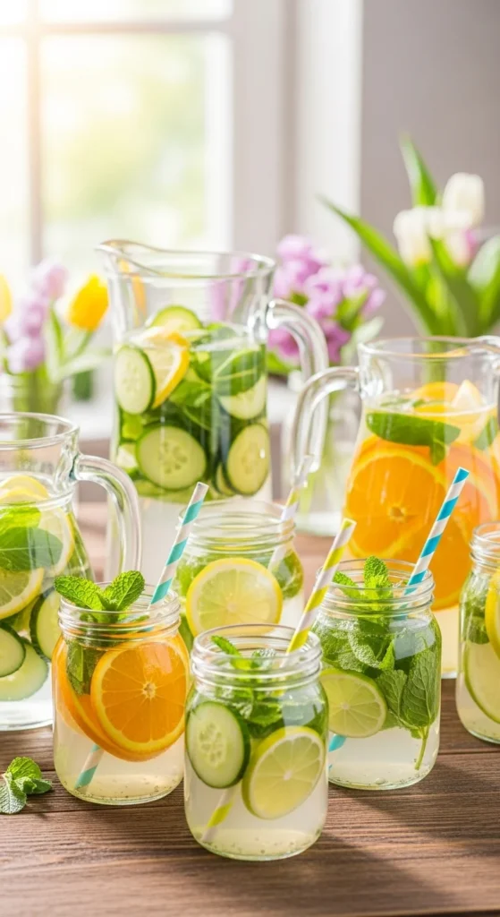 Herb-Infused Water Stations
