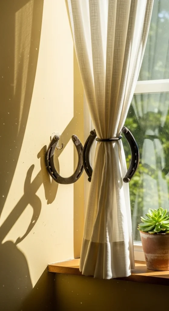 Horseshoe Curtain Tiebacks