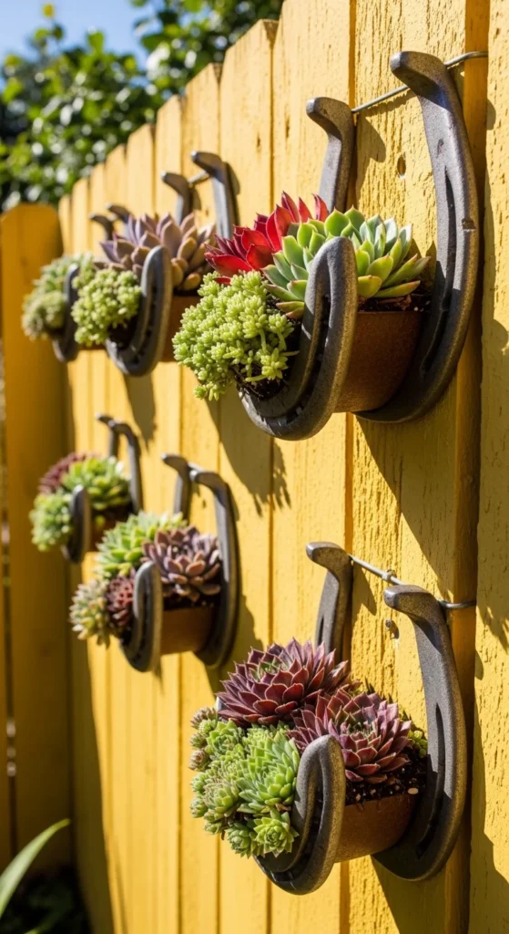 Horseshoe Planters