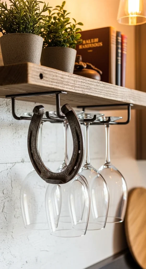 Horseshoe Wine Glass Holder