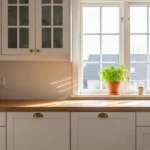 How to Decorate a Kitchen With White Cabinets & Warm Accents