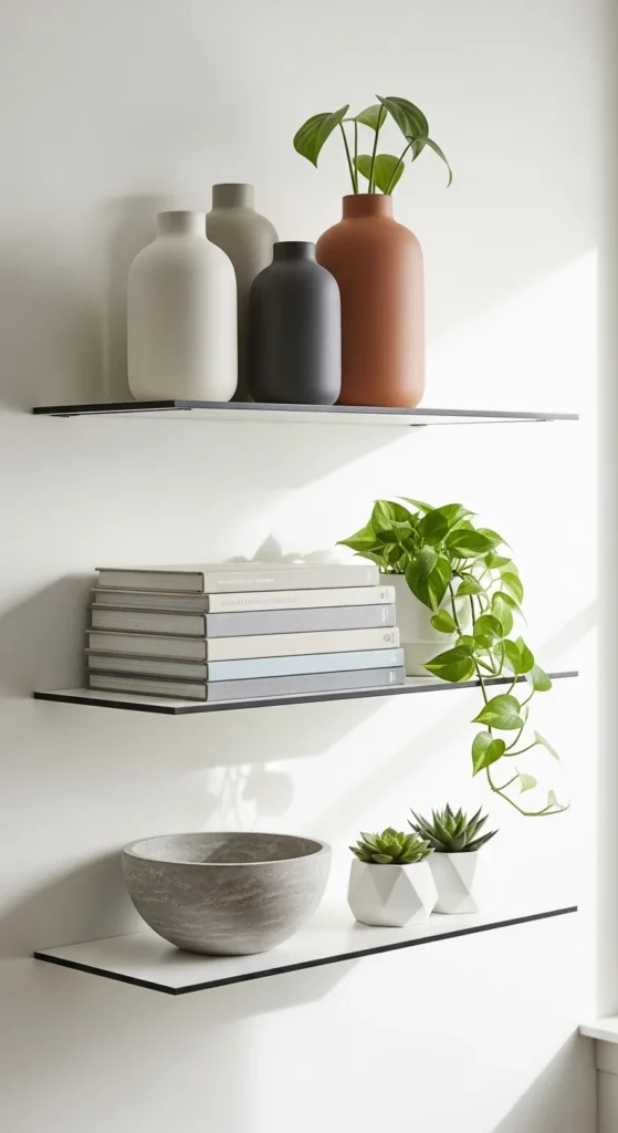 Install Floating Shelves for Display