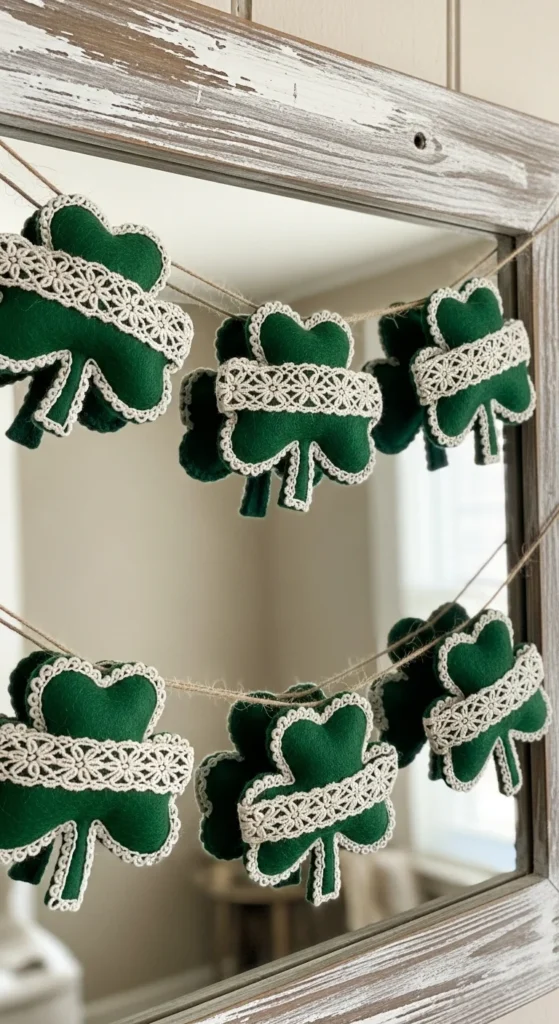 Lace-Edged Shamrocks