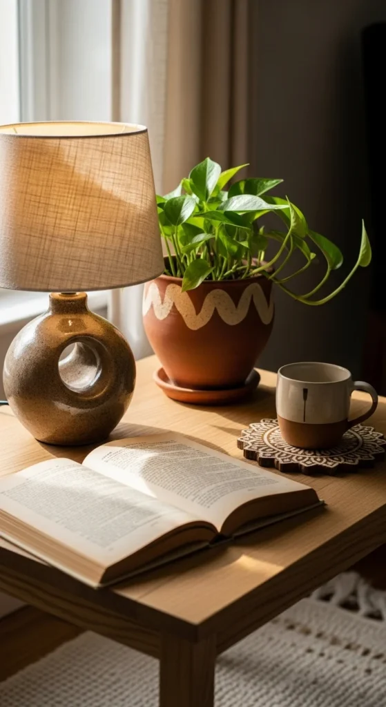 Layered Bedside Styling With Minimal Pieces