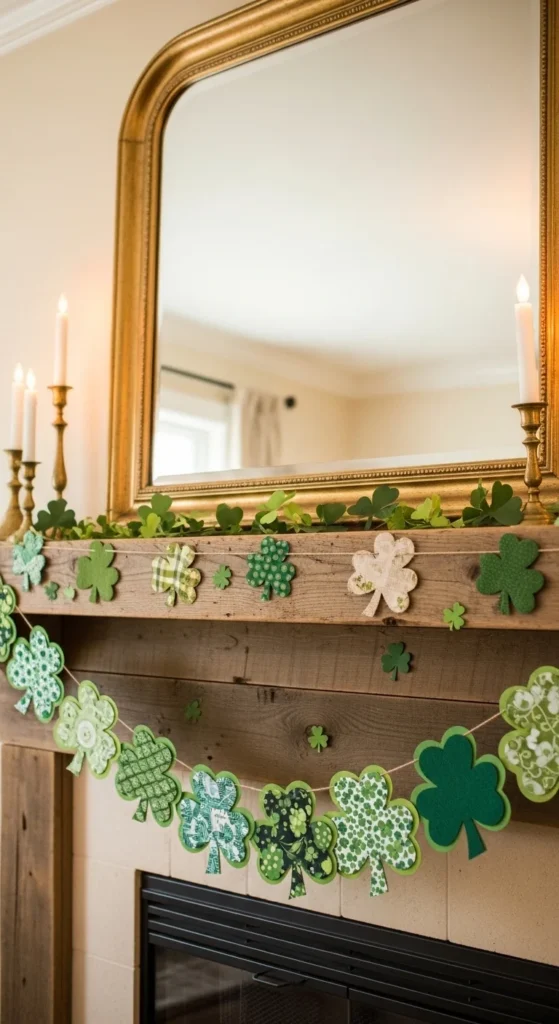 Layered Fabric Shamrocks