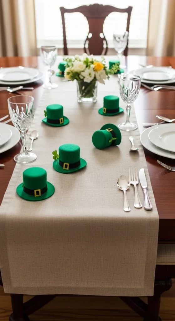 Leprechaun Hat Table Runner Accent