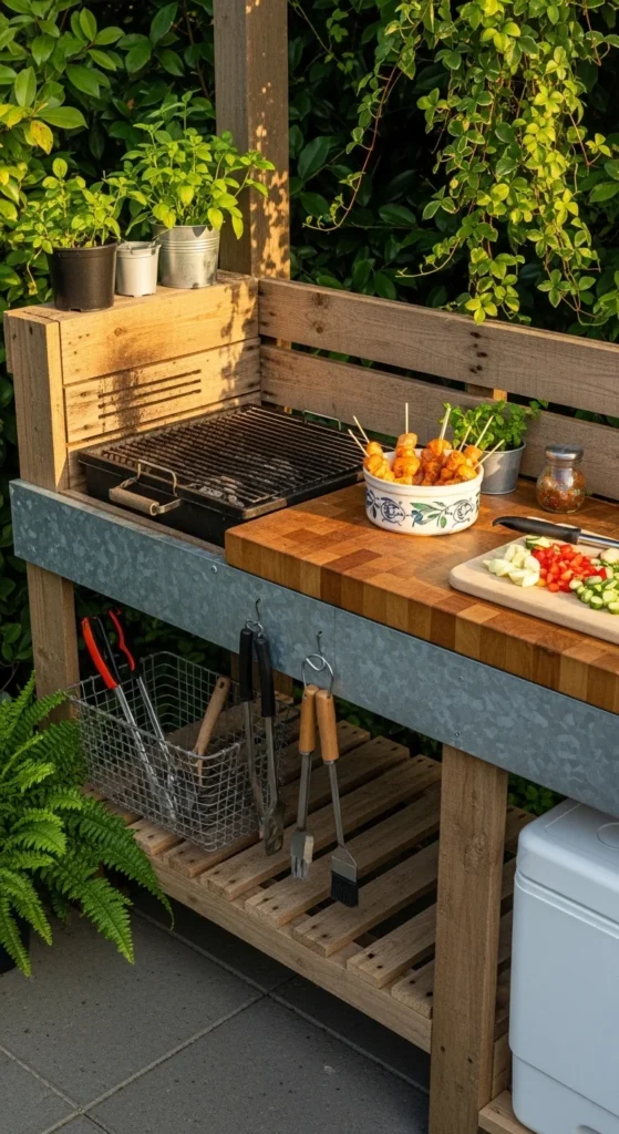 Make a DIY Outdoor Barbecue Station
