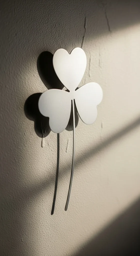 Metal Clover Wall Sculptures