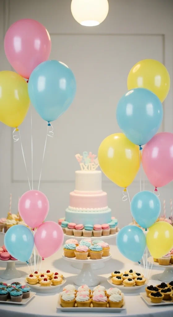 Mini Balloon Bouquets for Dessert Tables