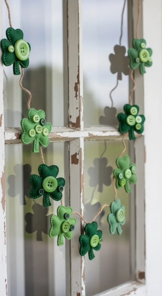  Mini Button Shamrocks