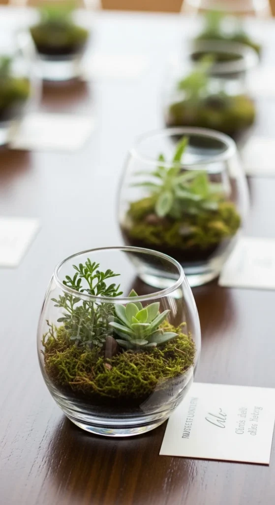 Mini Terrarium Favors