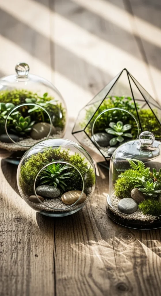Mini Terrarium Trio