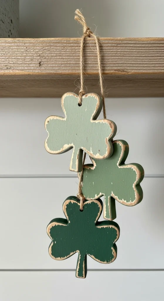 Mini Wooden Shamrocks