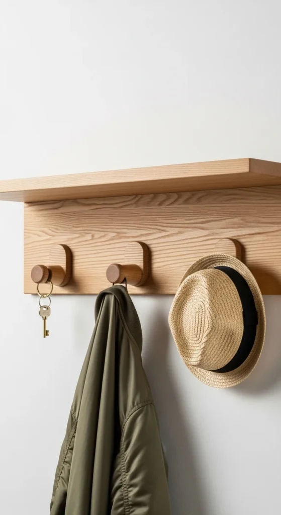 Minimalist Wall Hooks for Practical Storage