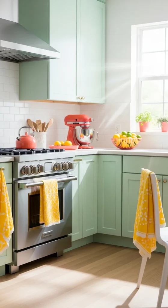 Mint, Lemon, and Coral