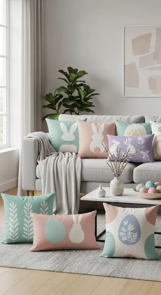 Modern Easter Pillow Covers
