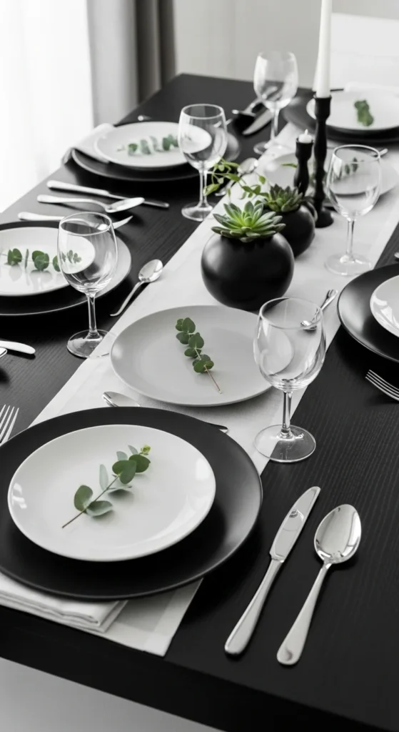 Monochrome Easter Tableware