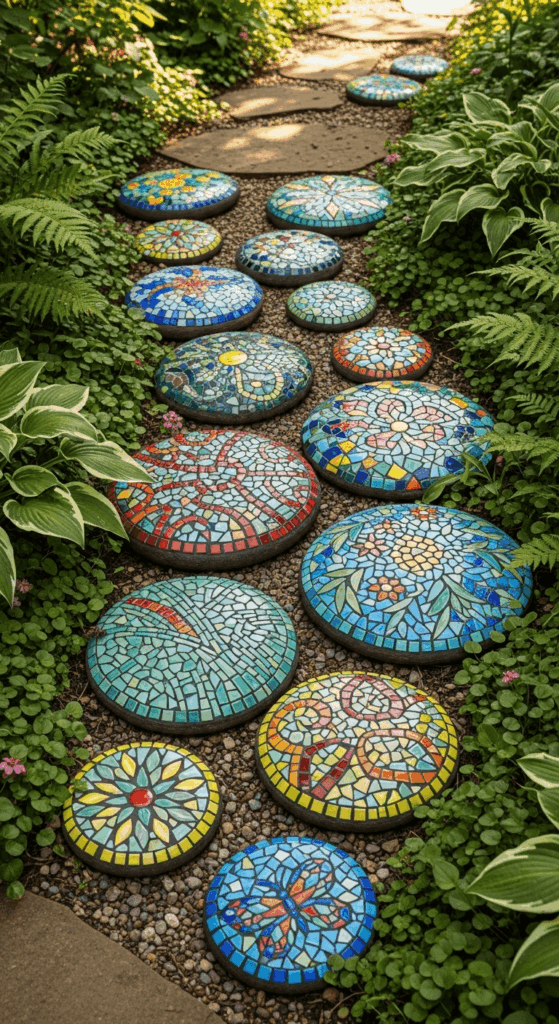 Mosaic Garden Stones