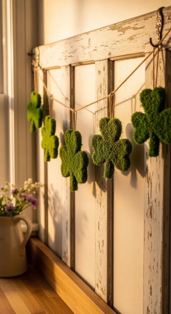 Natural Greenery Shamrocks