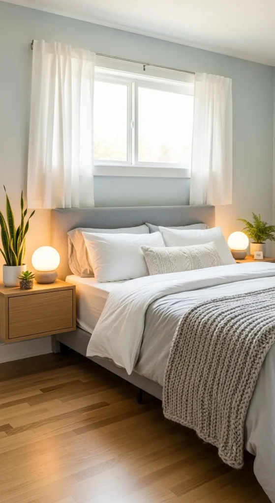 Neutral Floating Nightstands