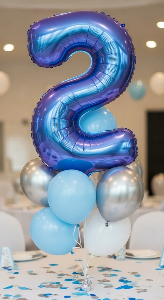 Number Balloon Centerpieces