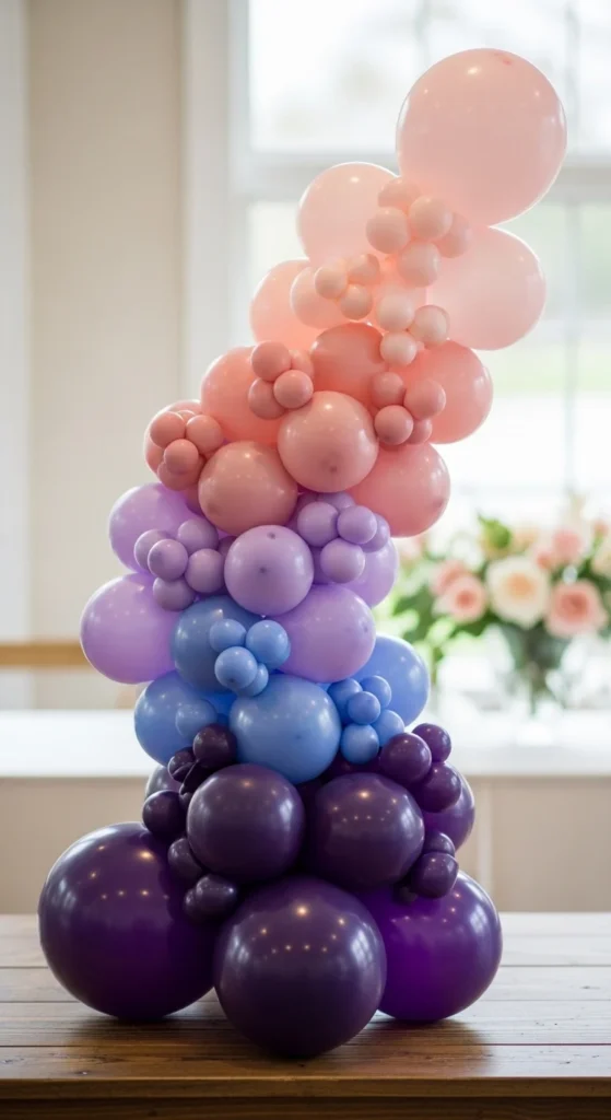 Ombre Balloon Centerpieces