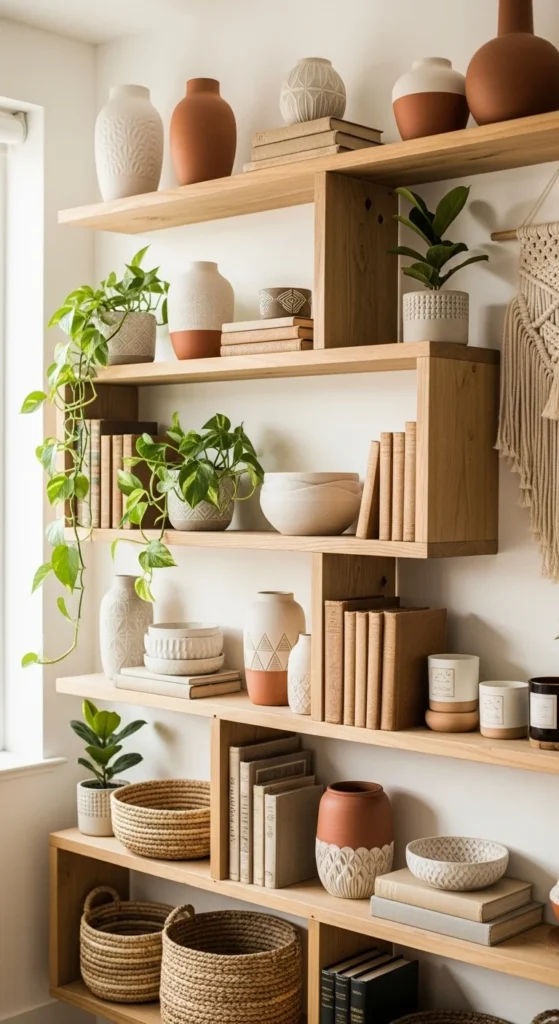 Open Shelving With Collected Objects