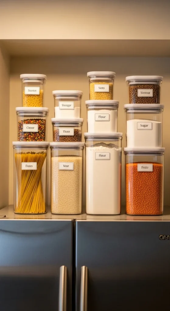 Organize with Clear Containers