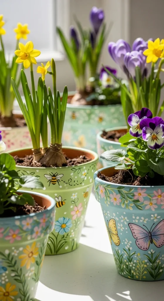 Painted Flower Pots