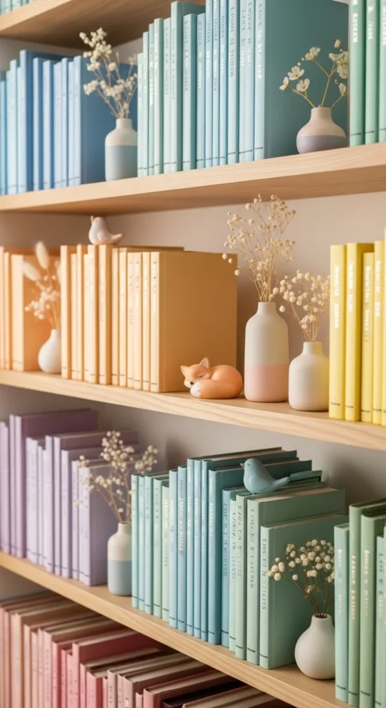 Pastel Books and Decor