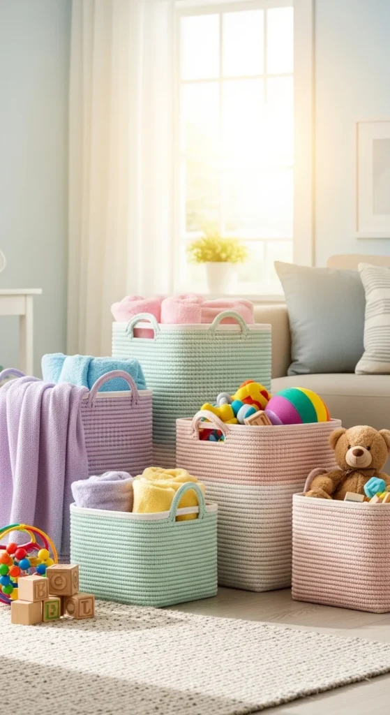 Pastel Storage Baskets