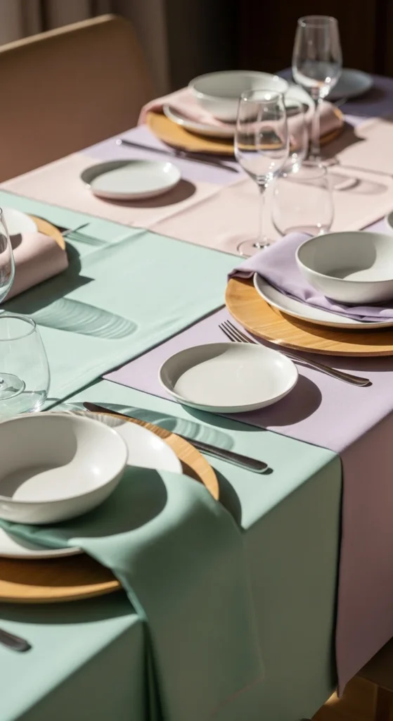 Pastel Table Linens