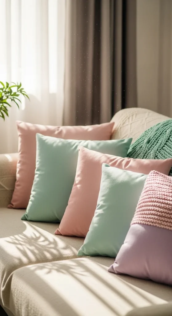 Pastel Throw Pillows