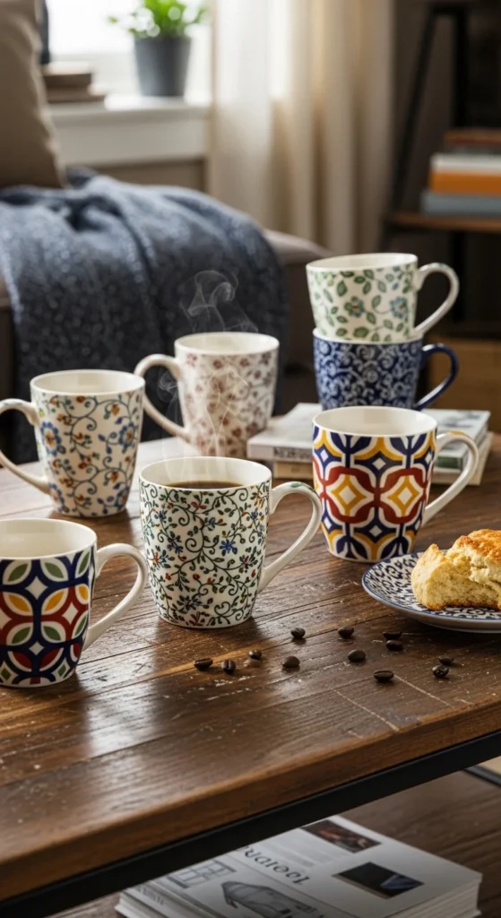 Patterned Ceramic Mugs
