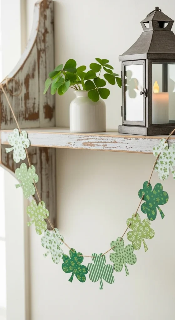 Patterned Scrapbook Shamrocks